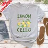 Camiseta Vintage Licor de Limón La Dolce Vita Camiseta con Diseño Creativo de Limón Camiseta Italiana Moda de Verano
