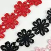 En stock 4 colores encaje de bordado de girasol soluble en agua 2,5 cm encaje de seda de leche accesorios de ropa DIY exclusivo transfronterizo