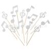 Venda Quente Tema Musical Notas Musicais Stoppers Inserção em Bolo Marca Glinglet Papel Festa de Aniversário Assando Decoração de Inserção em Bolo