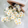 Flores Artificiais Pequenas de Margarida, Flores Falsas de Camomila, Flores para Penteado, Guirlanda para Chapéu de Palha, Acessórios DIY Feitos à Mão, Pequena Crisântemo Selvagem, Hanfu