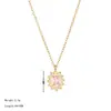 Moderna Cadena de Sol para Mujer con Incrustaciones de Circonita, Minimalista y Exquisita Cadena para Clavícula para Mujer