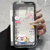 Cuchara Estilo Japonés Oso Autocrítico Adecuado para Funda de Teléfono iPhone 17 Pro Max 16 Simple 15 Pro Nicho