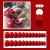 CS-51 Zhenghong - Uñas postizas cuadradas, pegatinas para manicura, 24 unidades, venta al por mayor