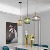 Luz Decorativa Nórdica Luxo Leve Vidro Café Mesinha de Cabeceira Bar Restaurante Pequeno Pendente Moderno Minimalista Quarto Luminária de Designer