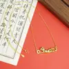 Nueva Cadena de Clavícula de Oro Arena Vietnamita Simple Moderna Collar de Leopardo Microincrustado Versátil para Mujer Joyería Transfronteriza de Alta Gama