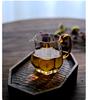 Color de barriga grande Vidrio de borosilicato alto borde de melón taza justa sala de estar hospitalidad gran capacidad Mar de té cafetera Taza de té verde