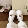 Pantuflas de algodón para mujer de otoño e invierno, con un diseño dulce y lindo de gato de dibujos animados, cálidas y esponjosas, perfectas para estar en casa.