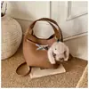 Bolsas de Mano Simples y Versátiles de Otoño e Invierno Nuevas Transfronterizas Bolso Tote Pequeño Nuevo 2025 Bolso Cubo de Gran Capacidad Bolso de Viaje