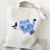 Bolsa de Lona con Estampado de Tigre para Grupo de Chicas Coreano Kpop 35X40 Bolso de Hombro Tote Diario Bolsa de Compras 0925-6