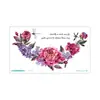 Colección Rui Ka Long: Pegatinas de Tatuaje con Patrón Seductivo para Clavícula y Pecho, Pegatinas de Tatuaje Sexy, Diseño Floral de Larga Duración con un Toque de Lujo