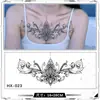 Las Pegatinas de Tatuaje para el Pecho Son Impermeables, de Larga Duración, Impermeables, a Prueba de Sudor, No Reflectantes, Tatuajes Dominantes para Hombres, Tatuajes Sexys para Mujeres, Muslos y Clavículas