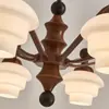 Nuevo Candelabro Retro Estilo Americano para Sala de Estar, Luz Principal Estilo Francés de Mediados de Siglo, Luminarias de Diseño Estilo Nanyang para Dormitorio y Comedor
