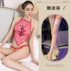 Conjunto de Ropa Interior Sexy con Perspectiva para Mujer Tentador Bordado de Corte Flor Perspectiva Bolsillo Rojo Estilo Adulto