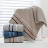 Toalha Listrada 100% Algodão Atacado Toalha de Lavar Rosto Casal Espessa Macia Absorvente Adulto Doméstica Presente Toalha Gaoyang