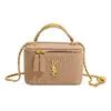 Bolso Caja Bordado con Hilo Serie Ys Lingge Ysl para Mujer 2026 Nuevo Bolso de Hombro Cruzado de Moda Pequeño Bolso Caja para Mujer