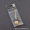 Serie de cintura pequeña chapada en oro acero inoxidable vajilla cuchillo para bistec, tenedor y cuchara hotel vajilla occidental cuchara para café té