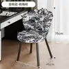 Silla de Comedor para Uso Doméstico, Silla de Mesa de Comedor Vintage, Silla de Tocador Estilo Francés, Taburete de Tocador de Madera Maciza Estilo Mediados de Siglo, Silla de Estudio Giratoria con Respaldo