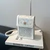 Verano 2025 Nuevo Bolso Cubo de Mano de Moda Simple Bolso Cruzado Estilo Chino Nuevo Estilo Chino Bolso Pequeño para Teléfono Móvil para Mujeres