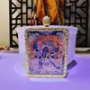Pingente Thangka Dourado Meio Pintado à Mão do Xizang, Oito Budas Guardiões, Pingente Thangka do Buda do Nascimento, Thangka Portátil Atacado