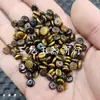 Piedra Ojo de Tigre, Cuentas de Jade, Cuentas de Ábaco, Cuentas de Jade Sueltas, Espaciadores de Azúcar de Semihusillo Cortado Recto, Accesorios para Joyería, Cuentas Hechas a Mano