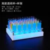 Vasos de cóctel luminosos y multicolores, perfectos para bares, pubs y locales de ocio; un juego de vasos para servir bebidas
