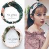 Banda elástica cruzada para el cabello de primavera y verano de Corea del Sur, banda de seda de gasa para el cabello para mujeres, accesorios para el cabello, tocados deportivos para lavarse la cara, venta al por mayor