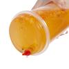 Copo Descartável Personalizado para Milk Tea Calibre 90 Injetado Fosco 700ml Copo Transparente para Milk Tea Silk Screen Celebridade da Internet 500