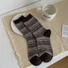 Calcetines con Lazo de Encaje para Mujer, Calcetines Blancos Finos de Botín para Primavera Verano, Calcetines hasta la Pantorrilla Estilo Ballet con Zapatos Pequeños de Cuero