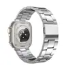 Adequado para Pulseira Apple Watch Iwatch Ultra 1ª Geração Fivela Magnética Aço Inoxidável Titânio Metal Esportivo Avançado Homens