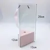 Caixa Triangular Transparente para Flores de Pet para o Dia da Mulher, Dia das Mães, Dia dos Professores, Dia dos Namorados e Caixas de Presente para Flores