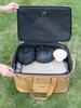Bolsa para equipo de camping al aire libre de gran capacidad para vajilla, utensilios de cocina, bolsa de almacenamiento organizadora, bolsa para picnic de coche, bolsa para artículos varios anticolisión