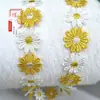 Encaje de flor pequeña bordada de colores de 2.5CM soluble en agua para ropa DIY, ribete de encaje de poliéster para cuellos y puños