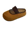 Zapatos planos retro de punta redonda para mujer, nuevo estilo de otoño, bloques de color con estampado de leopardo, suela suave, cómodos, versátiles, mocasines de slip-on