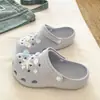 Zapatos de concha de perla para hacer tú mismo, Adecuados para uso en exteriores, Material EVA, Transpirables y no acaloran los pies, Sandalias de punta cerrada, Antideslizantes y resistentes al olor.