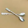 Cuchara de Rosa de Acero Inoxidable Creativa Cuchara Tenedor para Postre Pastel Cuchara Nido de Pájaro Cuchara de Café Cuchara para Ceremonia de Boda Rosa