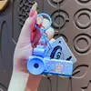 Chaveiro Gravador de Vídeo Desenho Animado Criativo Brinquedo Luminoso de Projeção Desenho Animado Pingente de Mochila Infantil Presente