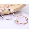 Pulsera de Acero Inoxidable Joyería para Mujer Europeo y Americano Más Vendido Transfronterizo Accesorio Creativo Tiktok Mismo Estilo Moda Venta al por Mayor Perla
