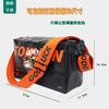 Bolso de mensajero de papel Kraft lavado bolso de mensajero de papel Kraft mojado bolso cuadrado para pareja cremallera lona bolso de hombro casual