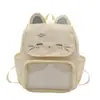 Mochila de Gato de Dibujos Animados Linda Japonesa Modelo 2026 Bolsa Escolar para Estudiantes Gran Capacidad Diaria Casual Mochila para Clase para Mujeres