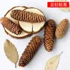 Decoración de Piñas Piñas Silvestres Ramas Secas Jardín de Infancia Piñas Creativas Navidad Hecho a Mano Materiales DIY Adornos de Virutas de Madera