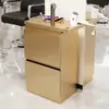 Barbería Gabinete de Acero Inoxidable para Cortar el Cabello Tienda de Peluquería Almacenamiento Simple Gabinete de Herramientas para Barbería