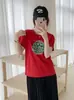 Venta Directa desde la Tienda de las Trece Líneas: Camiseta de Algodón con Estampado de Copos de Nieve, Manga Corta, Cuello Redondo, Adelgazante, Versátil, Bestseller de Verano en Tiendas Físicas