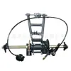 Accesorios para ATV motocicleta de dos ruedas triciclo modificado eje trasero suspensión con cadena de freno 61-74cm eje trasero
