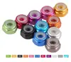 Tuerca Hexagonal Antiaflojante de Aleación de Aluminio de Color Tuerca Tapa Decorativa de Nylon de Bloqueo Automático Modelo Stop-loss Anodizado M2-M8