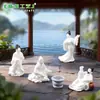 Micro Paisagem Criativa Estilo Antigo Personagens Fofos Modelos Casa de Boneca DIY Decoração Acessórios Mini Enfeites de Mesa