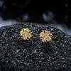 Aretes Cruzados de Iris para Hombre, Acero de Titanio, Acero Inoxidable, Diseño de Moda, Aretes de Circonita para Mujer, Joyería para Orejas de Lujo Ligero y Versátil