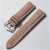 Accesorios de correa de reloj de cuero de vaca de alta calidad, capa superior de mezclilla, retro, Huawei, pegatinas de cuero suaves y amigables con la piel, correa de lona