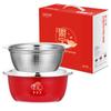 Conjunto de Bacias de Aço Inoxidável Cornucópia Ralador Prato Bacia para Legumes Bacia Presente Prático Conjunto de 3 Peças Conjunto de Três Peças de Aço Inoxidável