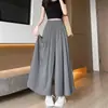 Pantalones Anchos de Estilo Coreano Texturizados para Mujer, Nuevo Estilo Primavera/Verano 2026, Pantalones/Falda Casuales Holgados Cortos Estilo Yamamoto, de Cintura Alta Adelgazantes