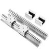 Juego de Bloque Deslizante para Riel Guía SBR Alta Precisión Mesa de Sierra para Carpintería Soporte de Aluminio Eje Óptico Cilíndrico SBR16/20/25/30
